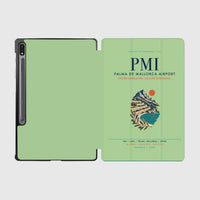 Thumbnail for Palma de Mallorca Airport (PMI) design on light green samsung tablet tablet case
