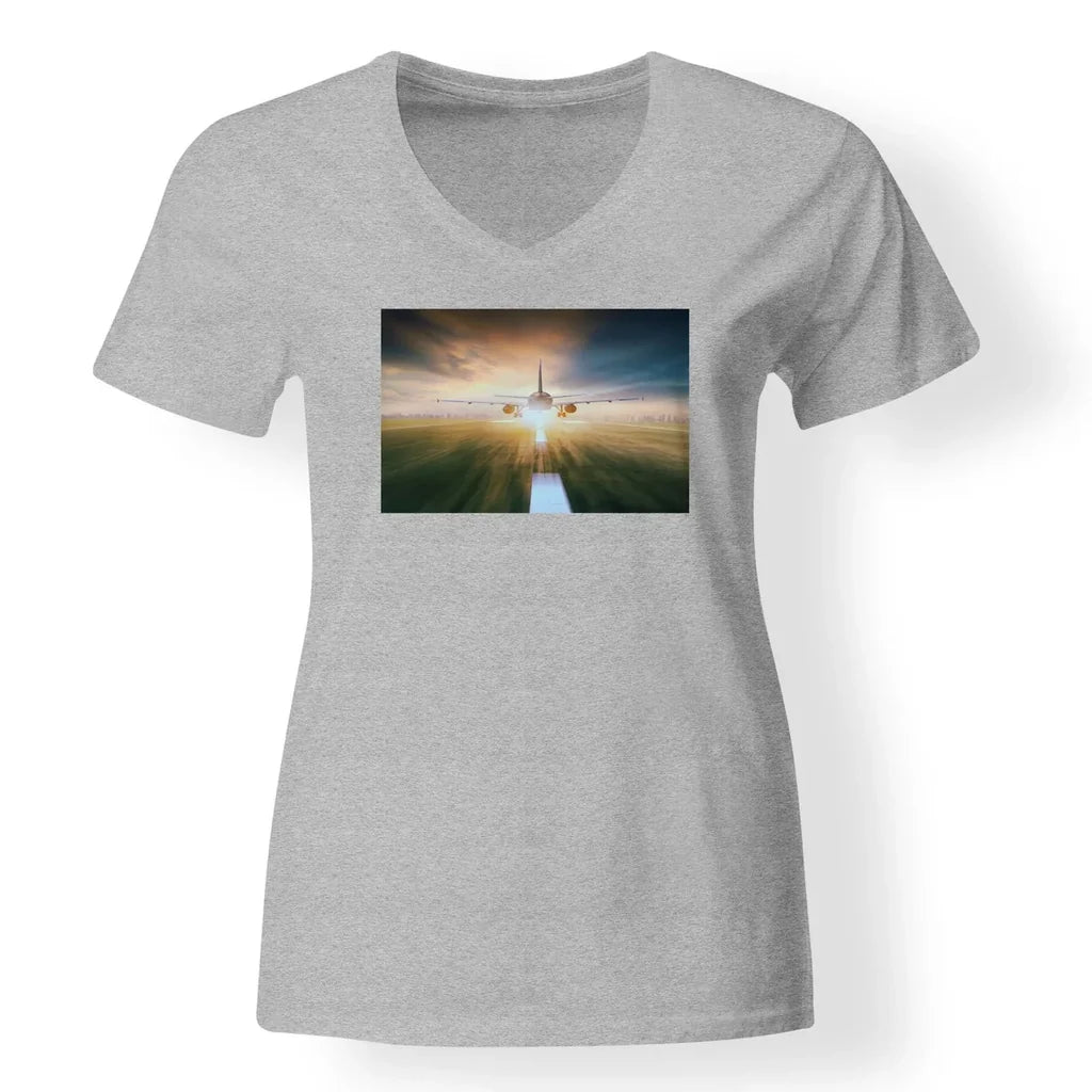 Airplane Flying Over Runway T-Shirt - view 8
