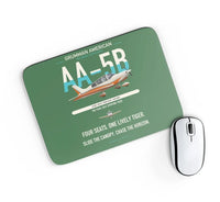 Thumbnail for Grumman American AA-5B Tiger design on green rectangle mouse pad