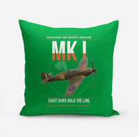 Thumbnail for Hawker Hurricane Mk I design on green pillow