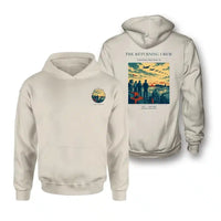 Thumbnail for VINTAGE G4519 - The Returning Crew - Double-Side Hoodie design on khaki double side