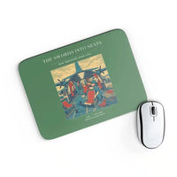 Thumbnail for VINTAGE G4538 - The Swords Into Seats - Designed Mouse Pads design on green rectangle