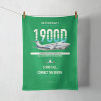 Thumbnail for Beechcraft 1900D design on green towel