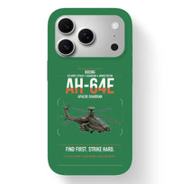 Thumbnail for Boeing AH-64E Apache Guardian design on green magsafe iphone case, for iPhone 17 Pro