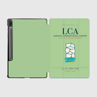 Thumbnail for Larnaka International Airport (LCA) design on light green samsung tablet tablet case