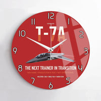 Thumbnail for T-7A Red Hawk design on red no frame wall clock