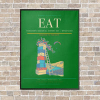 Thumbnail for Pangborn Memorial Airport EAT — Wenatchee vertical canvas print - framed - green background
