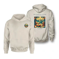 Thumbnail for VINTAGE G4408 - The Hammock Layover - Double-Side Hoodie design on khaki double side
