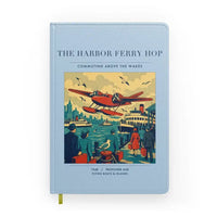 Thumbnail for VINTAGE G4361 - The Harbor Ferry Hop - Designed Notebooks design on lightblue