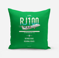 Thumbnail for Avro RJ100 design on green pillow