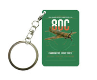 Thumbnail for IAR 80C design on green designed key chain, double-side print