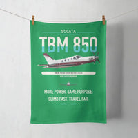 Thumbnail for Socata TBM 850 design on green towel