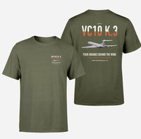 Thumbnail for Vickers VC10 K.3 design on green army double-side t-shirt, double-side print