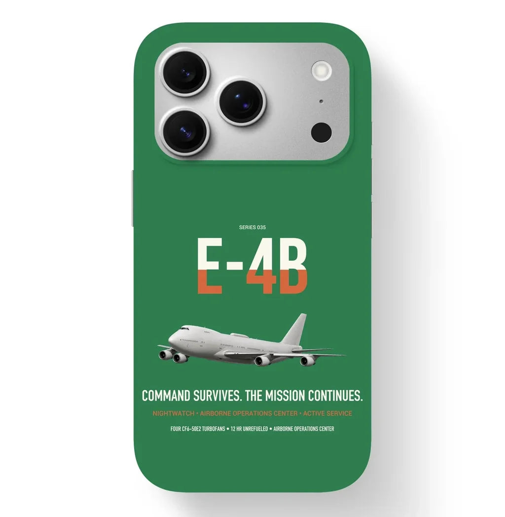 E-4B Nightwatch design on green magsafe iphone case, for iPhone 17 Pro