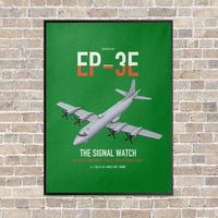 Thumbnail for EP-3E ARIES II vertical canvas print - framed - green background