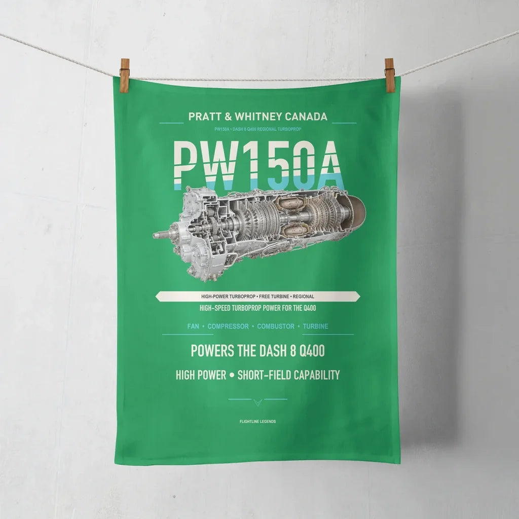 PW150A design on green towel