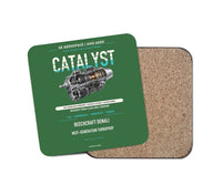 Thumbnail for CATALYST design on green 1 piece coaster