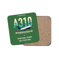 Thumbnail for Airbus A310-300P2F design on green 1 piece coaster