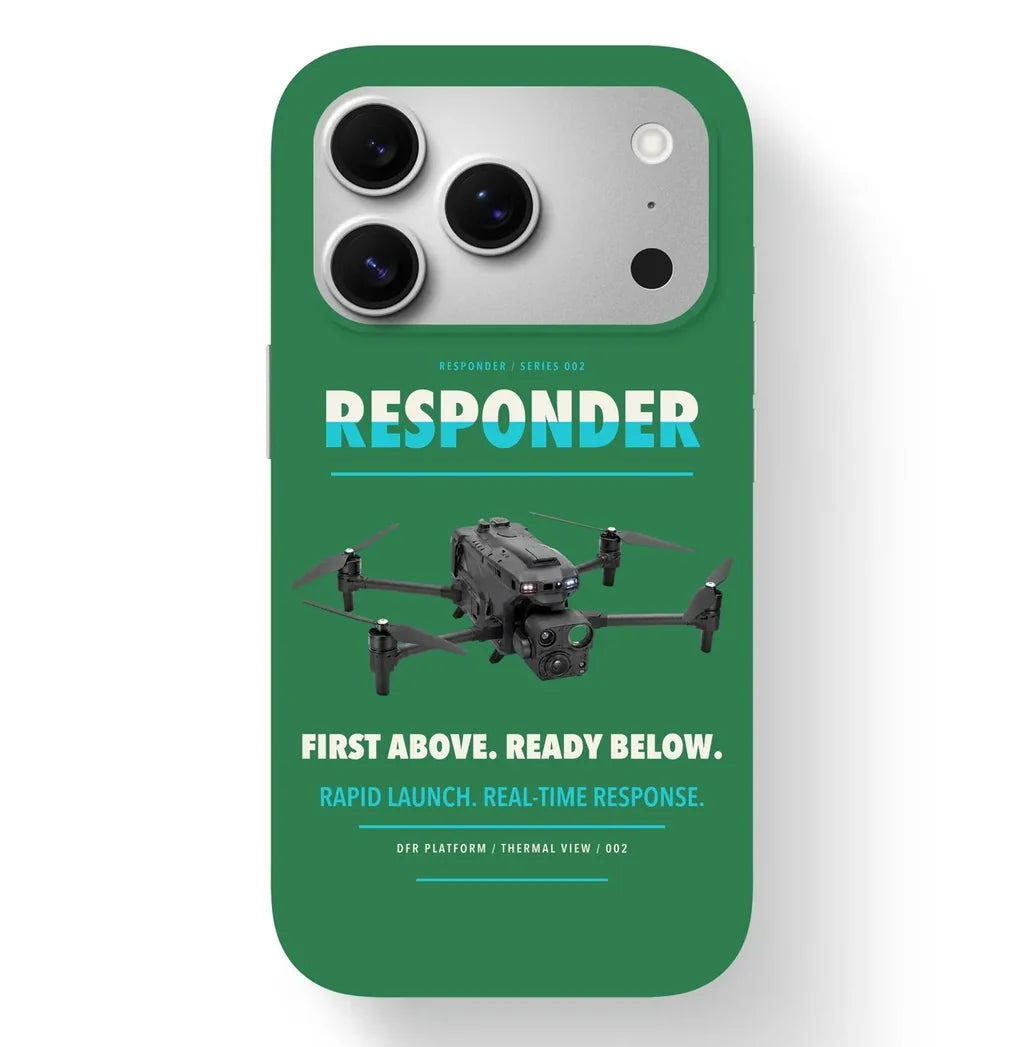 BRINC Responder Case design on green iphone case