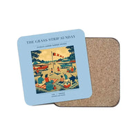 Thumbnail for The Grass Strip Sunday - Designed Coasters design on light blue 1-piece