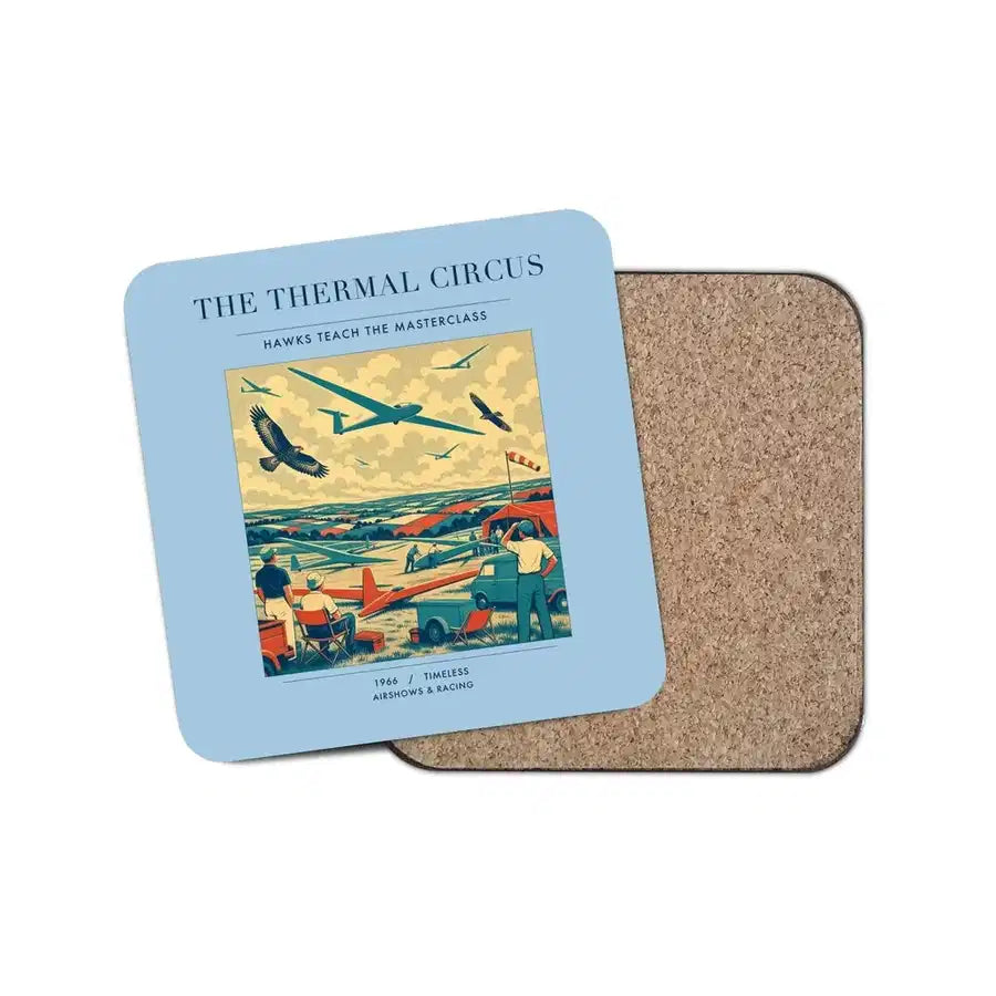 The Thermal Circus - Designed Coasters design on light blue 1-piece