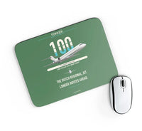 Thumbnail for Fokker 100 design on green rectangle mouse pad