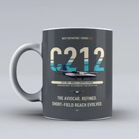 Thumbnail for C-212-300 Aviocar Mug design on gray casa