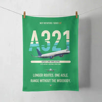 Thumbnail for Airbus A321LR design on green towel