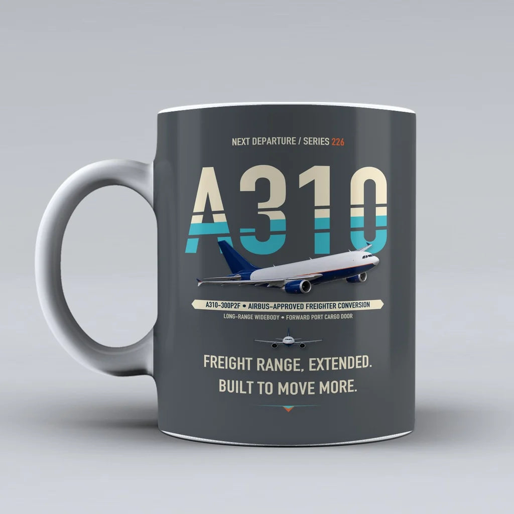 A310-300P2F Mug design on gray airbus