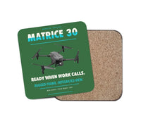 Thumbnail for DJI Matrice 30 design on green 1 piece coaster