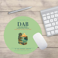 Thumbnail for Daytona Beach International Airport (DAB) design on light green round mouse pad
