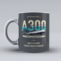 Thumbnail for A300-600F Mug design on gray airbus