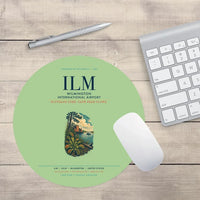 Thumbnail for Wilmington International Airport (ILM) design on light green round mouse pad
