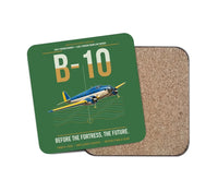 Thumbnail for Martin B-10 design on green 1 piece coaster