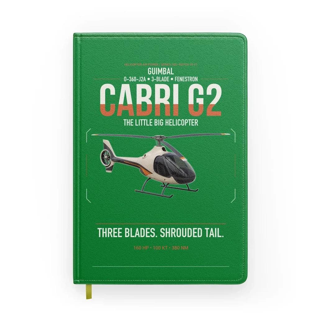 Guimbal Cabri G2 design on green notebook