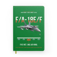 Thumbnail for F A-18E F Buddy Tanker design on green notebook
