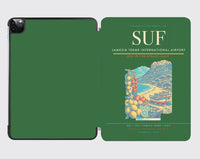 Thumbnail for Lamezia Terme International Airport (SUF) design on green ipad tablet case