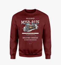 Thumbnail for M250-B17F design on wine red sweatshirt