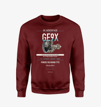 Thumbnail for GE9X design on wine red sweatshirt