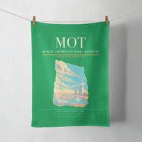 Thumbnail for Minot International Airport (MOT) design on green towel