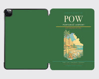 Thumbnail for Portorož Airport (POW) design on green ipad tablet case