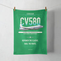 Thumbnail for Convair 580 design on green towel
