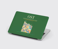 Thumbnail for Ostend-Bruges International Airport (OST) design on green MacBook case
