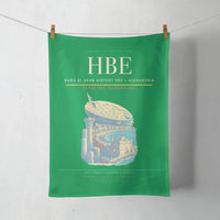 Thumbnail for Borg El Arab Airport (HBE) design on green towel