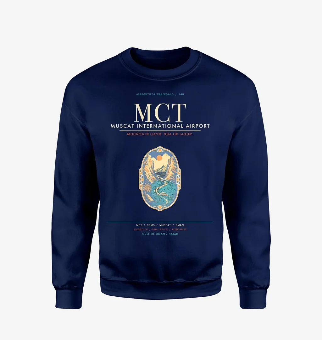 Muscat International Airport MCT Sweatshirt - Navy Blue