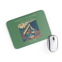 Thumbnail for VINTAGE G4533 - The Shelter Under The Stairs - Designed Mouse Pads design on green rectangle