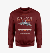 Thumbnail for F A-18E F Buddy Tanker design on wine red sweatshirt