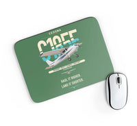 Thumbnail for Cessna A185F Skywagon design on green rectangle mouse pad