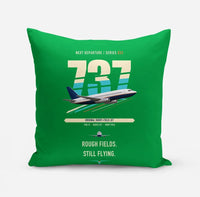 Thumbnail for Boeing 737-200 design on green pillow