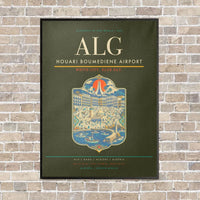 Thumbnail for Houari Boumediene Airport ALG - Canvas Framed - Green Army